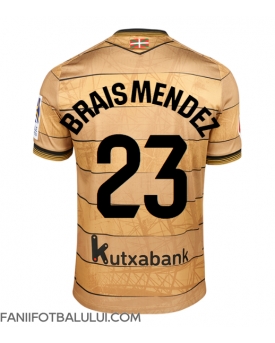 Real Sociedad Brais Mendez #23 Tricou Fotbal Replică 2024-25 Barbati Deplasare